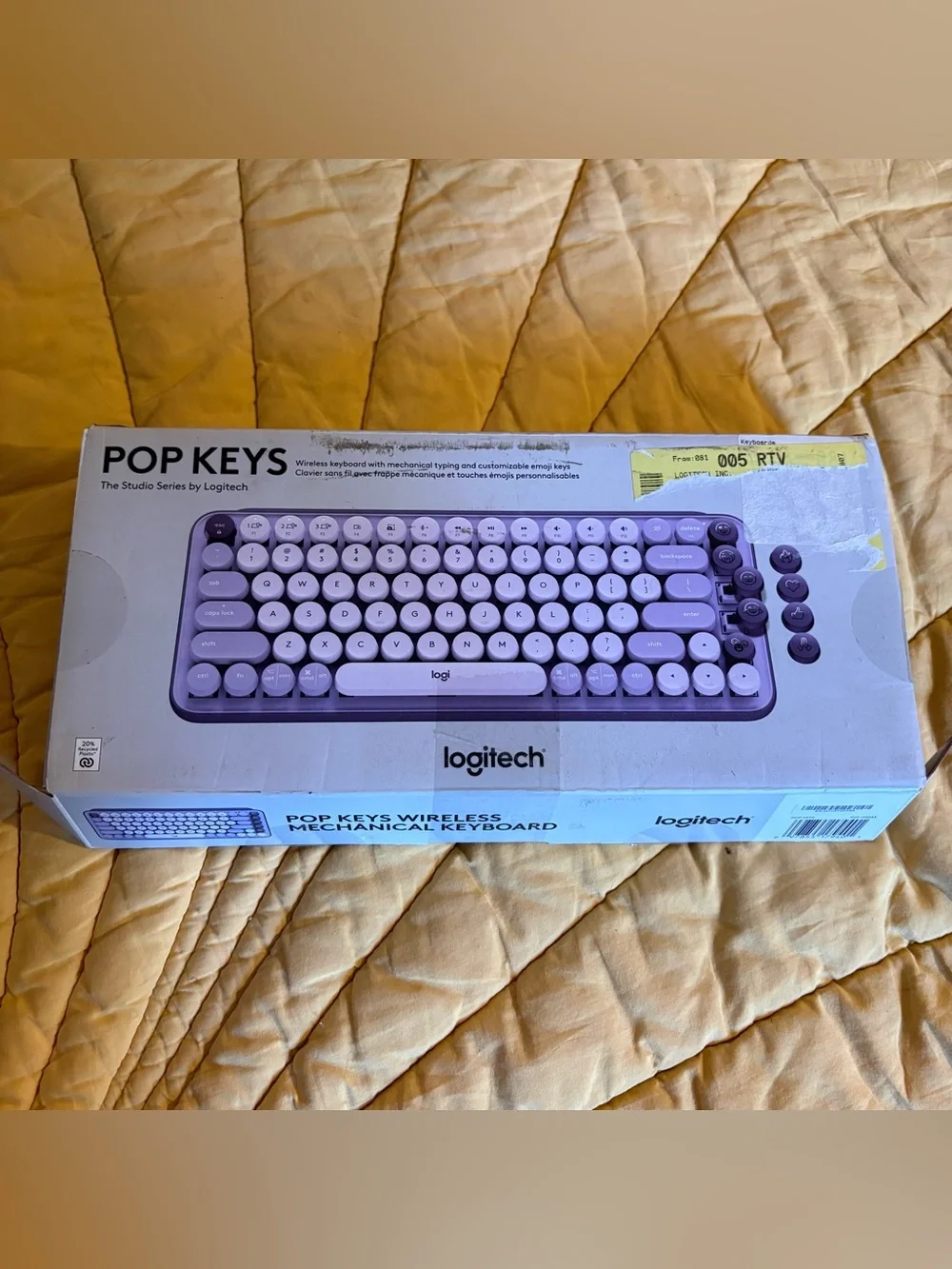 Logitech POP Keys Wireless Keyboard - Lavender Purple